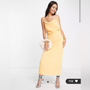 Pretty Lavish Keisha Ruched Midaxi Dress